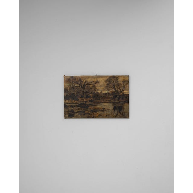 20th Century Belgian Landscape Painting For Sale - Image 18 of 18