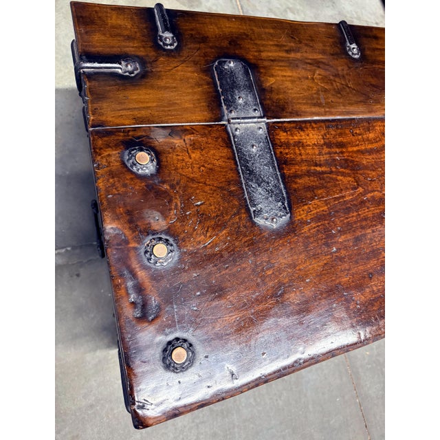 Large Superb Antique Korean Ton-Kwe Chest with Iron Hardware For Sale - Image 11 of 18