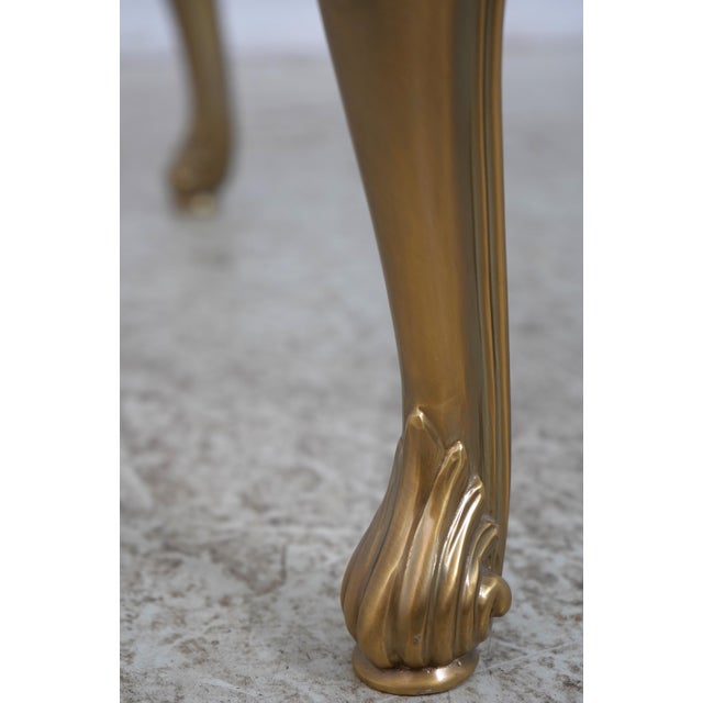 Bronze Bronze Base Glass Top Designer Coffee Table For Sale - Image 8 of 12