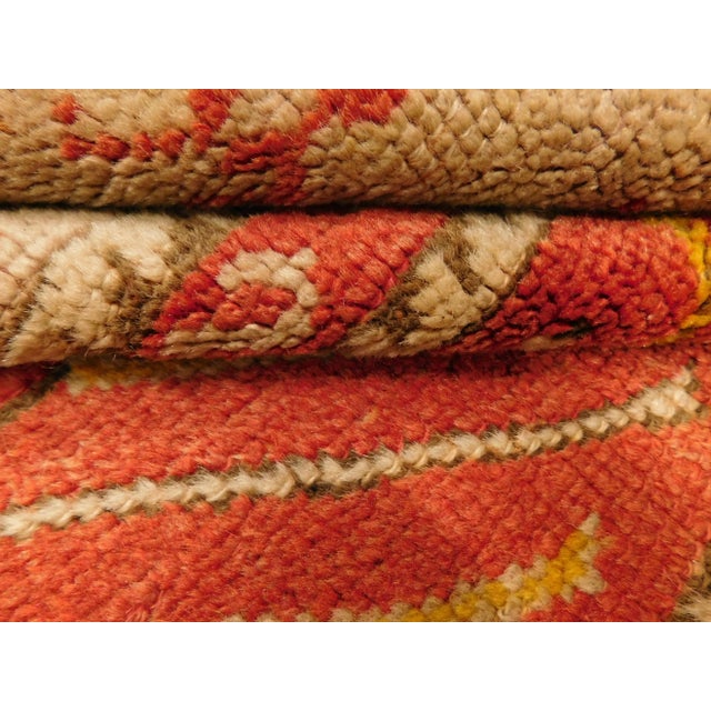 Antique Oushak Saf Prayer Rug 3'2"x 6'10" For Sale - Image 11 of 13