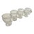 Set of 4 Luminac French Glass Egg Cups/Holders For Sale