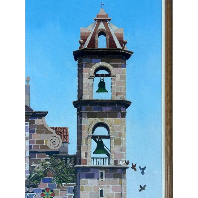 Folk Art Agustin Gainza Oil Painting "Wedding at the Havana Cathedral C1880" For Sale - Image 3 of 12
