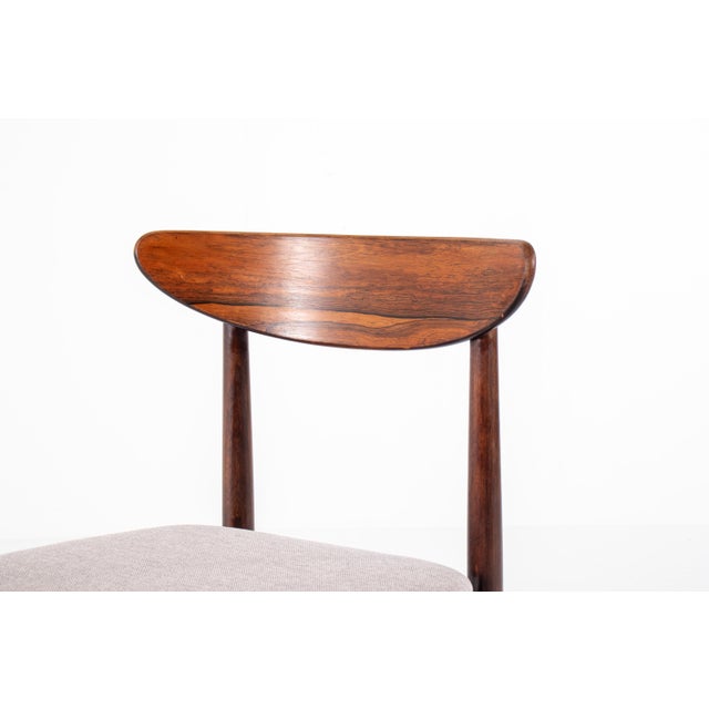 Vintage Danish Rosewood Dining Chairs, 1960s, Set of 6 For Sale - Image 4 of 13