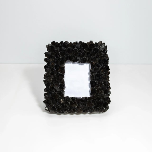 Modern Frame Large Vertical Black Quartz For Sale - Image 3 of 9