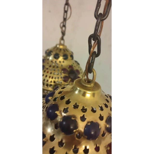 Moroccan Ceiling Lamps, 1970s, Set of 2 For Sale - Image 11 of 16