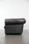 Black Chesterfield Sofa, Armchair, and Ottoman in Cowhide, Set of 3 For Sale - Image 5 of 18