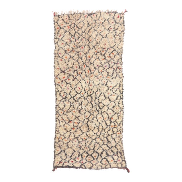 Vintage Azilal Moroccan Rug, 05'05 X 12'06 For Sale