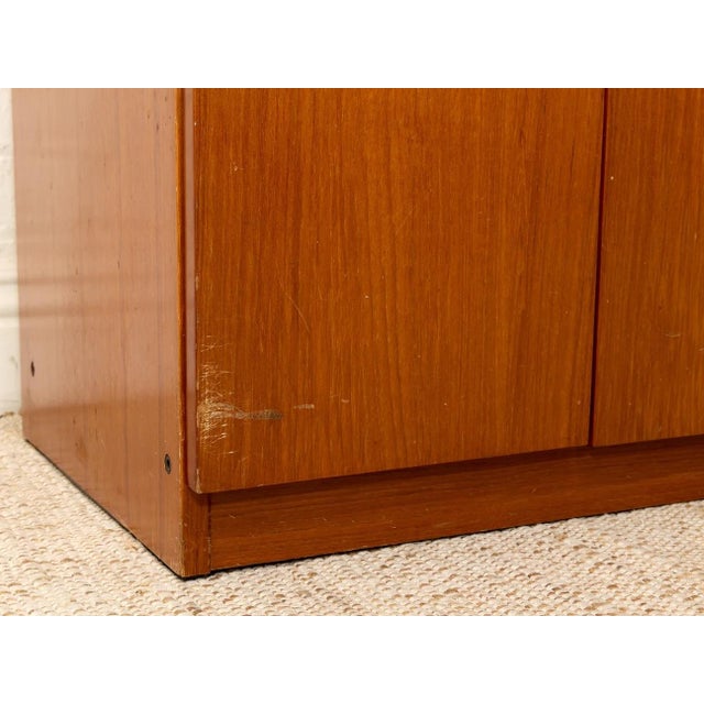 Vintage Mid Century Four Door Credenza For Sale - Image 9 of 12