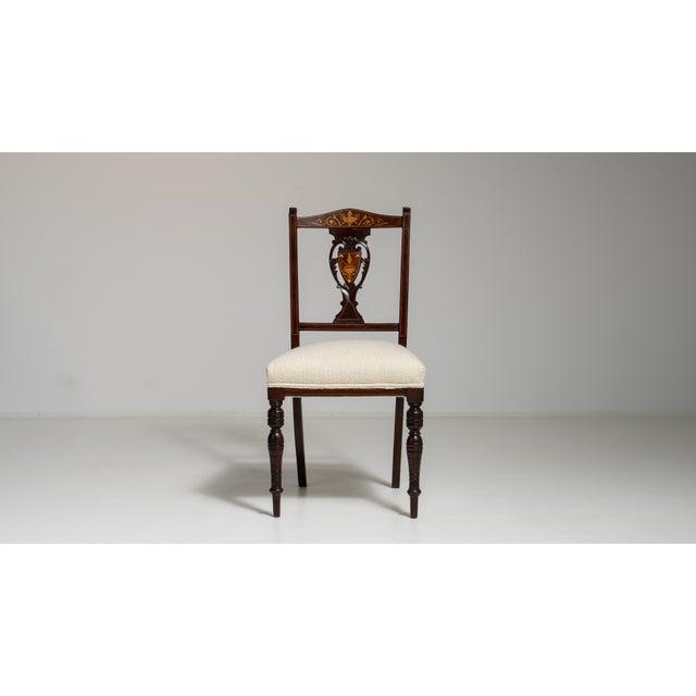 Victorian 19th Century Victorian Mahogany Chair with Upholstered Seat For Sale - Image 3 of 11