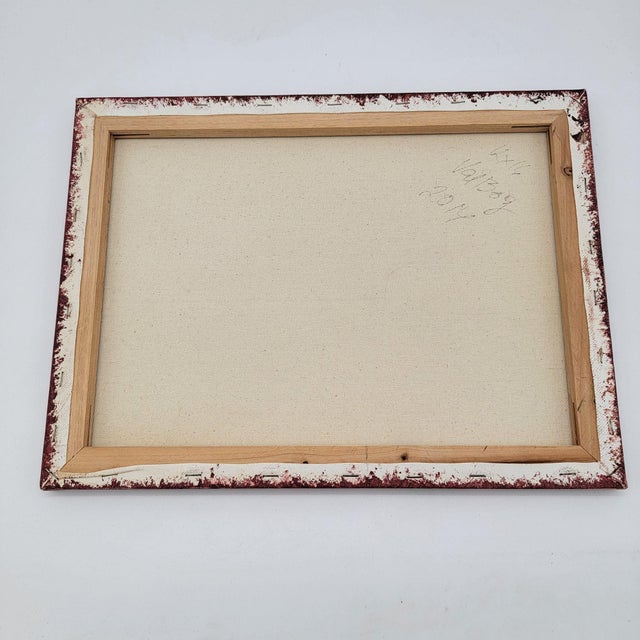 1990s 1990s Val Bergman Original Painting 3 Panels Triptych Tree Art For Sale - Image 5 of 7