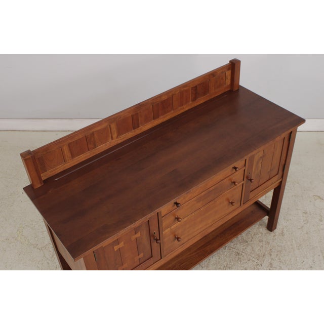 Wood Stickley Cherry Arts & Crafts Mission Sideboard For Sale - Image 7 of 18