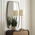 Black and Gold Lipped Frame Mirror For Sale - Image 4 of 8