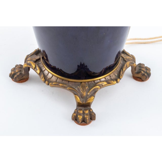 Ceramic Moorcroft Pottery "Pomegranate" Vase Lamp, 1920s For Sale - Image 7 of 9