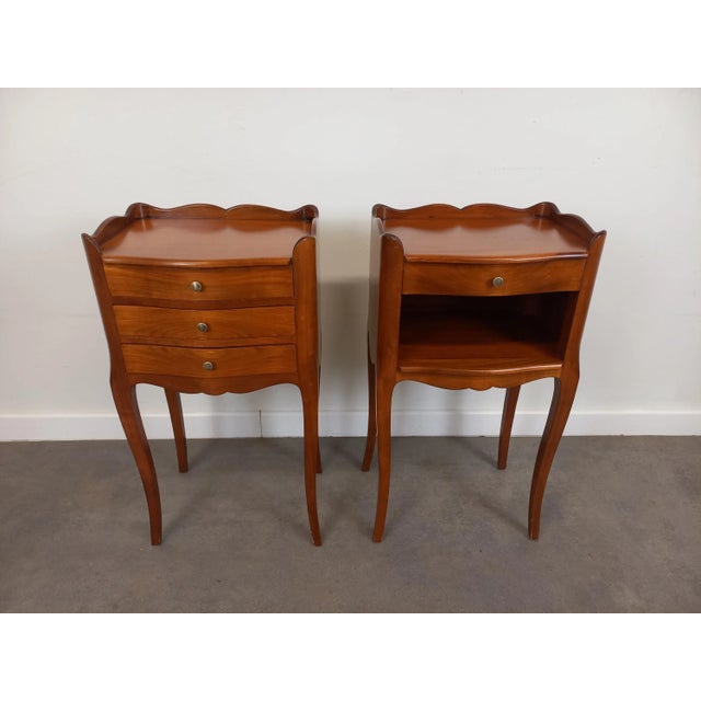 Louis Xv Style Bedside Tables, 1950s, Set of 2 For Sale - Image 17 of 17