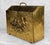 Vintage Traditional English Brass Repousse Magazine Rack Record Stand Caddy For Sale - Image 4 of 9