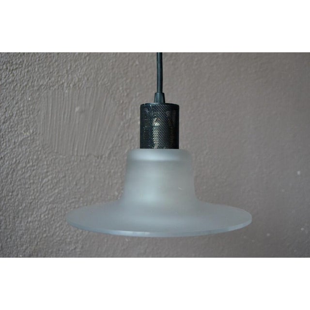 Metal Italian Murano Glass Lamp, 1980s For Sale - Image 7 of 14