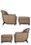 Wood Set of Sculptural Lounge Chair and Ottomans by Jean-Rémy Couradette, France, 2003 For Sale - Image 7 of 9