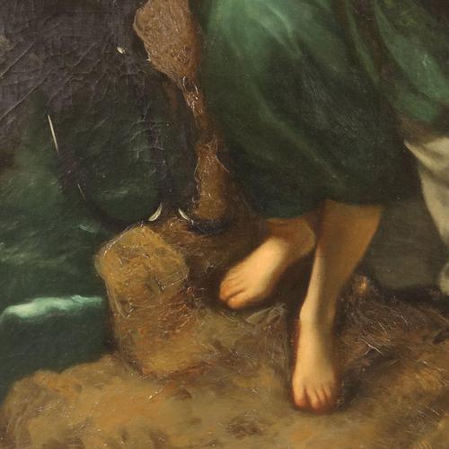 Giulio Aristide Sartorio, Allegory of Hope, Oil on Canvas, Framed For Sale - Image 6 of 16