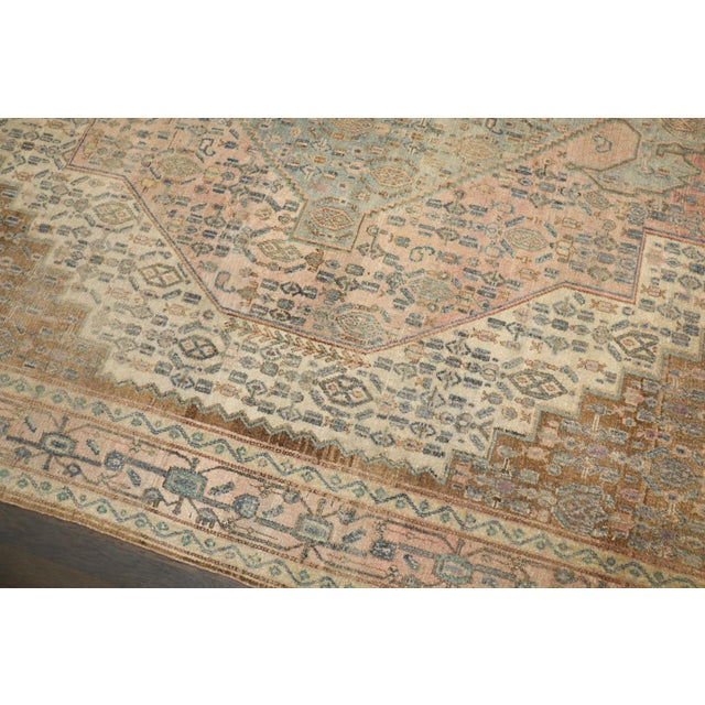 Antique Mint Lavender Color Persian Senneh Rug no. j5194 For Sale - Image 9 of 9