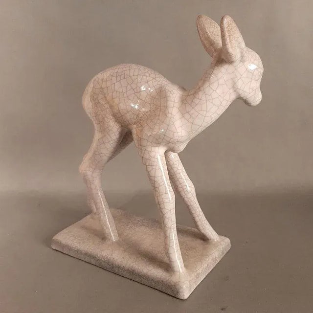 1950s Ceramic Deer by Else Bach for Karlsruher Majolika, 1950s For Sale - Image 5 of 8