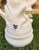 White Pair of 19th C French Bisque Porcelain Peasant Figures“Paysan Aux Raisins” and “Paysanne Aux Raisins,” After Hippolyte François Moreau, Samson, Paris For Sale - Image 8 of 12