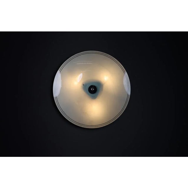 Mid-Century Brussels World Expo Wall Light in Glass, 1958 For Sale - Image 3 of 9