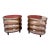 Large Oval Marge Carson Bedside Commodes - Chests - Nightstands - Set of 2 For Sale