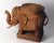Brown Peddle Cane Rattan Elephants Side Table, France, 1960s For Sale - Image 8 of 11