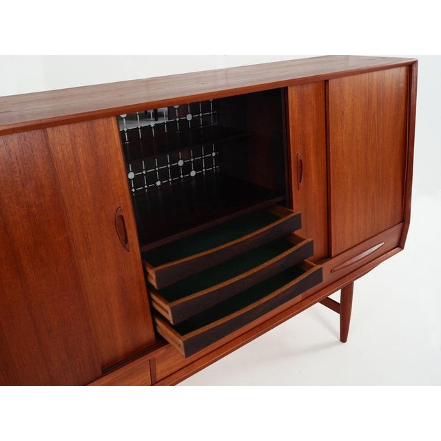 Danish Teak Highboard, 1970s For Sale - Image 9 of 18