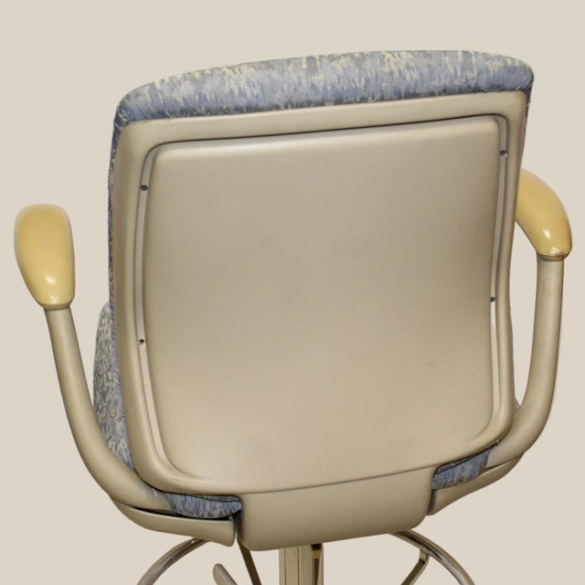 Steelcase 1988 Steelcase Drafting Chair With Armrests For Sale - Image 4 of 8