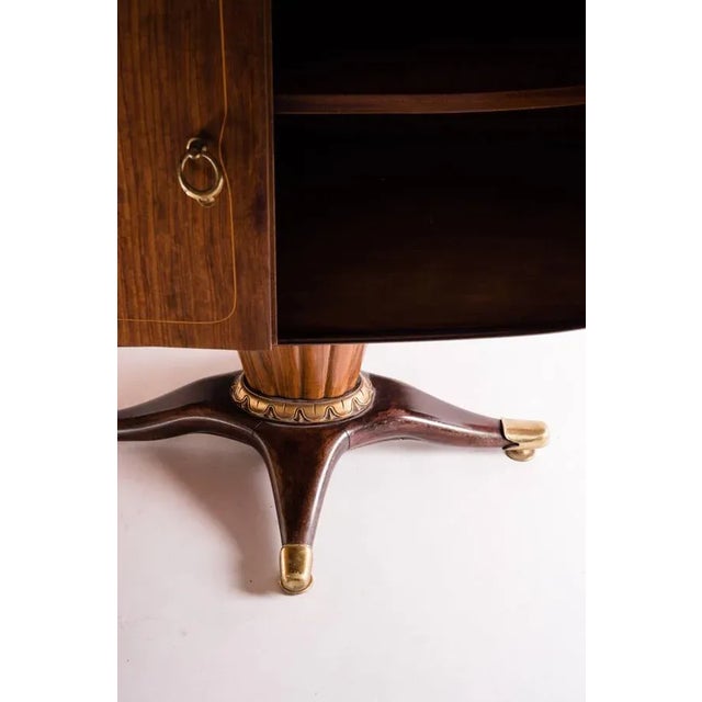 1950s Mid-Century Italian Sideboard with Mirror Attributed to Paolo Buffa, 1950s, Set of 2 For Sale - Image 5 of 9