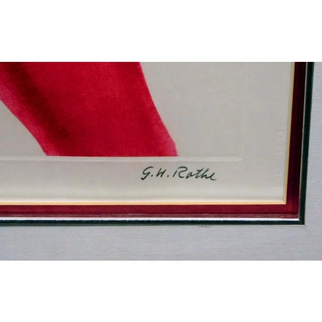 1980s G H Rothe Sarafina 1989 Ballet Dancer Hand Signed Framed Mezzotint For Sale - Image 5 of 6