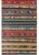 A wonderful early 20th century Persian Shahsevan kilim runner with myriad multi-colored stripes, some solid, and some with...