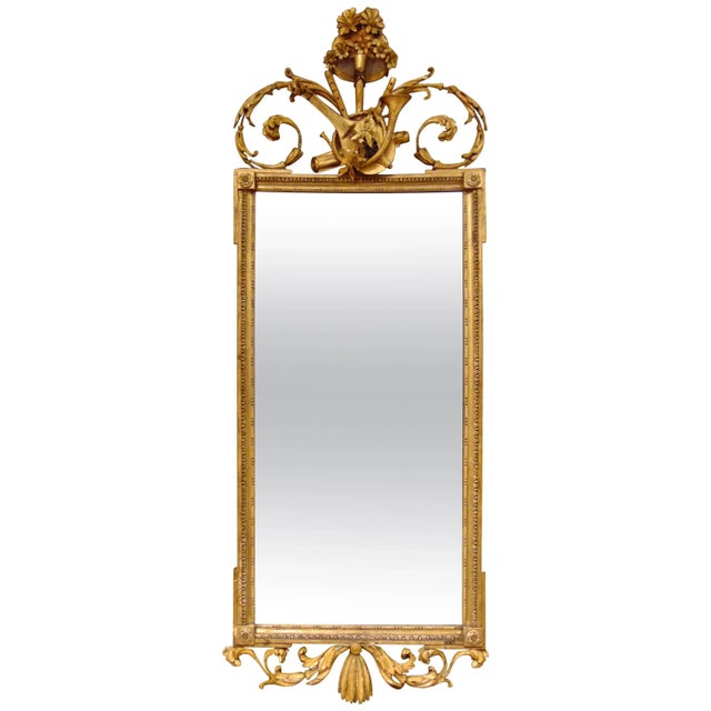 Early 19th Century Period English Neoclassical Mirror with Musical Trophies For Sale - Image 5 of 5