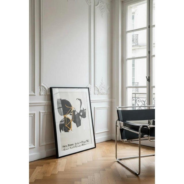 Abstract Felix Droese, Galerie Rudolf Zwirner, 1982, Vintage Exhibition Poster, Printed in Germany For Sale - Image 3 of 8