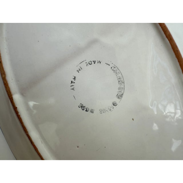 Late 20th Century Hand Painted Sicilian Fish Platter For Sale - Image 5 of 5