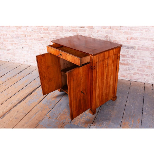 Brown Biedermeier Side Cabinet in Cherry Wood, Czech, 1830s For Sale - Image 8 of 16