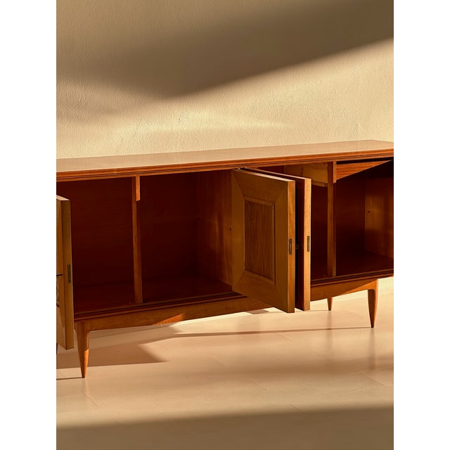 Ash Sideboard with Four Seasons Panels attributed to Pierluigi Colli, 1950s For Sale - Image 11 of 15