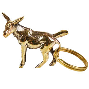 Carl Auböck Model #5608 'Donkey' Brass Figurine Keyring
