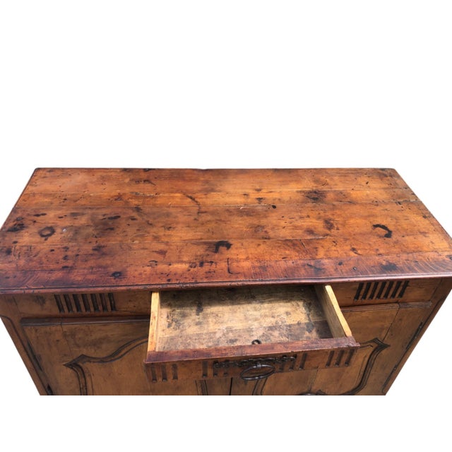 Antique French Provincial Louis XV Style Cherry Buffet For Sale In Raleigh - Image 6 of 9