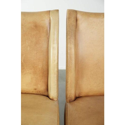 Brown Cowhide Leather Dining Chairs, Set of 6 For Sale - Image 8 of 14