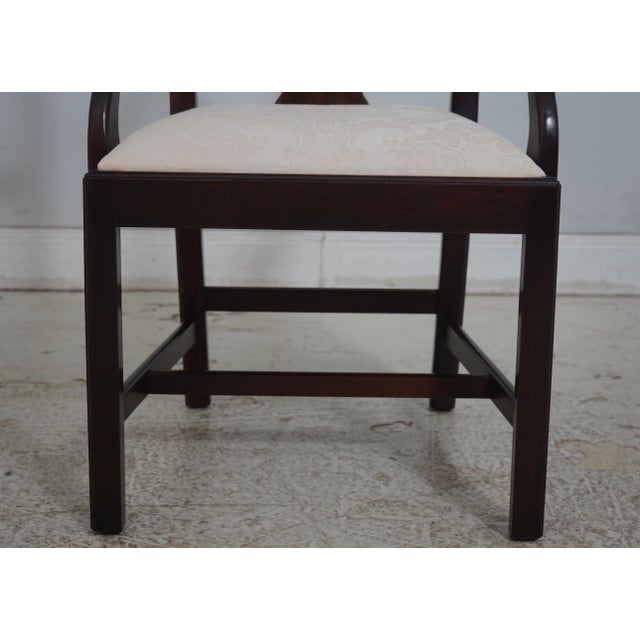 Set of 6 Stickley Chippendale Style Mahogany Dining Room Chairs For Sale - Image 10 of 18