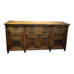Late 19th Century Aesthetic Period Oak Sideboard