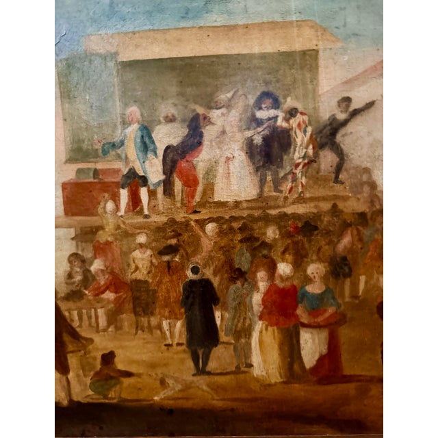 The Actors, Oil Painting on Canvas, 19th Century, France For Sale - Image 11 of 12