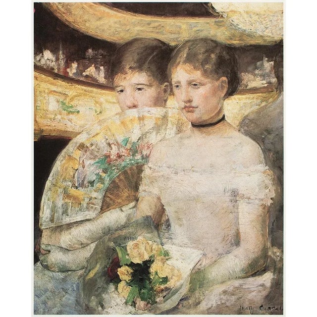 1977 After Mary Cassatt "The Loge", Large Full-Color Print For Sale In Dallas - Image 6 of 6