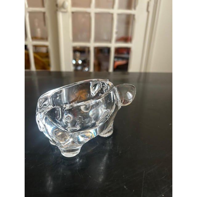 Crystal Pig Vide-Poche from Cristallerie de Vannes, 1970s For Sale - Image 6 of 12