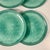 Turquoise Vintage Italian Boho Chic Faux Ceramic Turquoise Melamine Dinner Plates - Set of 6 For Sale - Image 8 of 8