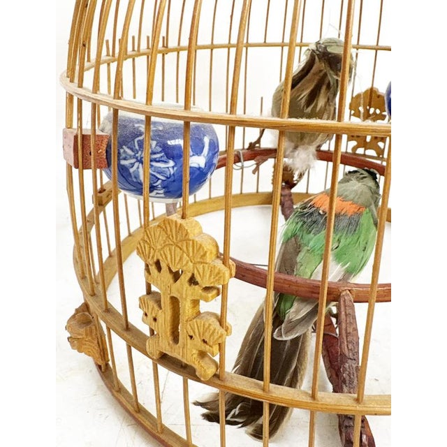 Wood Vintage Chinese Birdcage, 1970, Set of 3 For Sale - Image 7 of 13