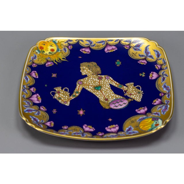 Gorgeous wall plate by German porcelain manufacturer Hutschenreuther, limited edition by Ole Winther: 294 / 3000, 1979....