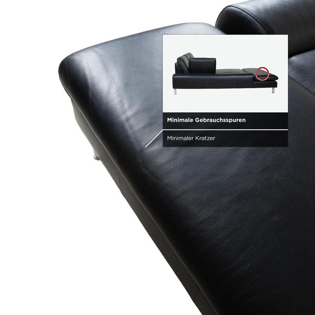 Loop Corner Sofa in Black Leather from Willi Schillig For Sale - Image 14 of 18